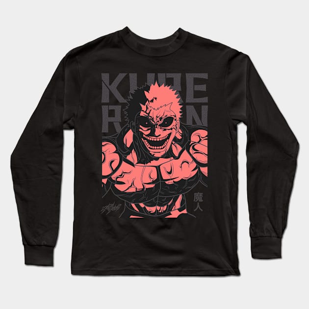 Raian Kure Kengan - Ashura - Omega Season 2 Manga Anime X Long Sleeve T-Shirt by JPNDEMON